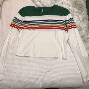 PacSun Long Sleeve Cropped Shirt